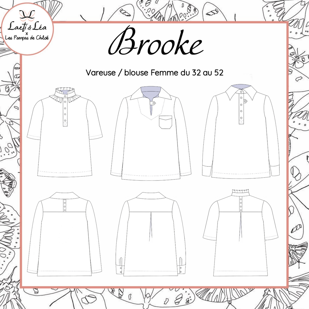 Vareuse / Blouse Brooke Femme 32-52 (Patron de couture)