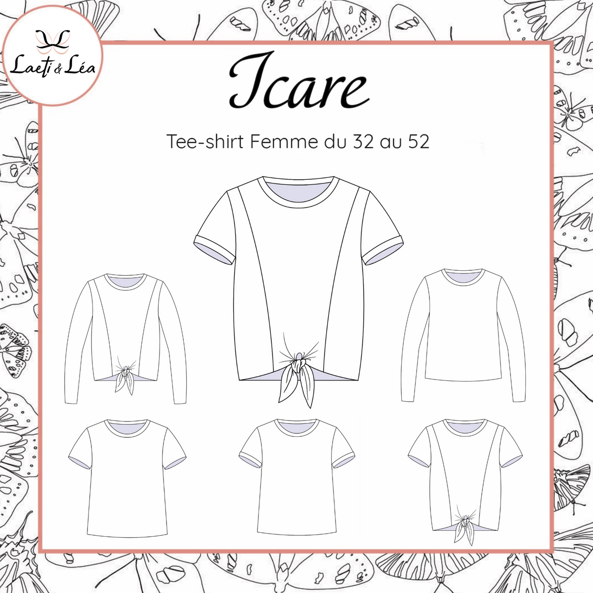 Tee-shirt Icare Femme 32-52 (Patron de couture)