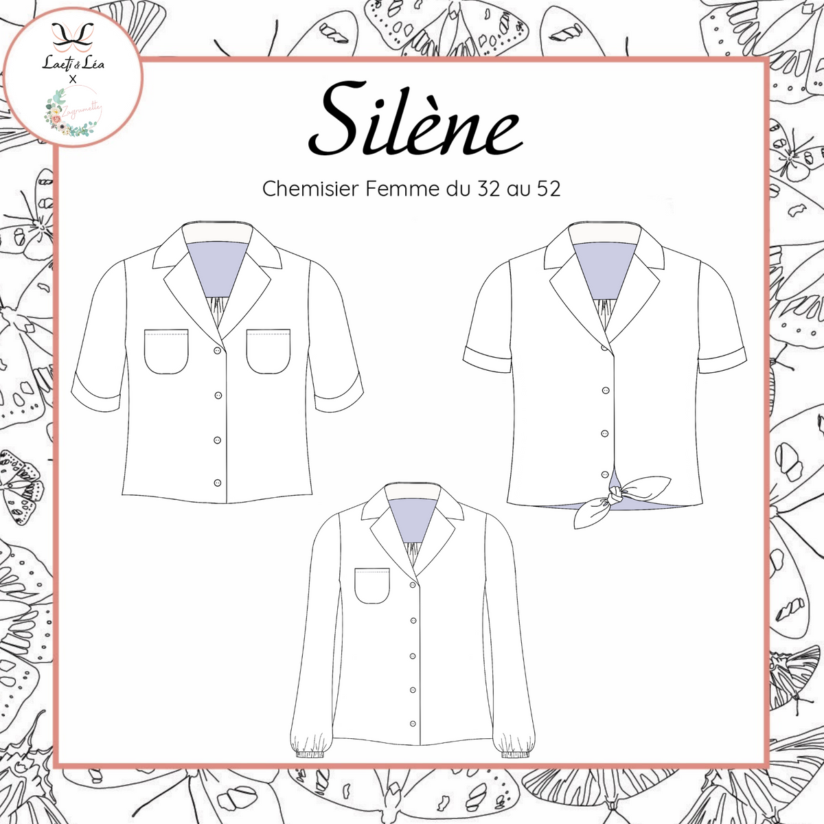 Chemisier Silène Femme 32-52 (Patron de couture)