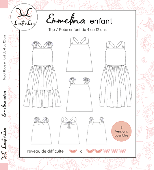 Robe/Top Emmelina Enfant 4-12 ans (Patron de couture)