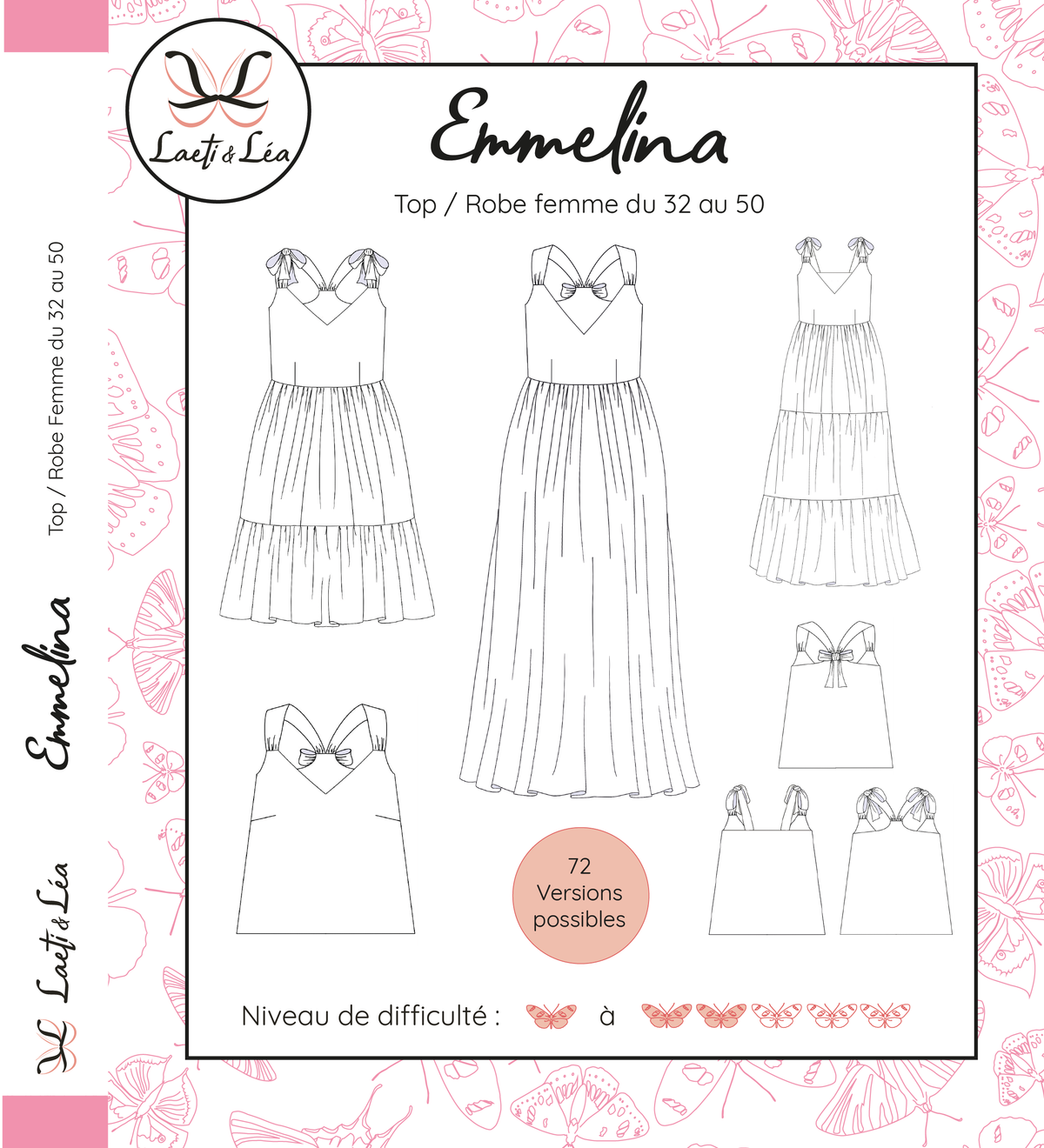 Robe/Top Emmelina Femme 32-50 (Patron de couture)