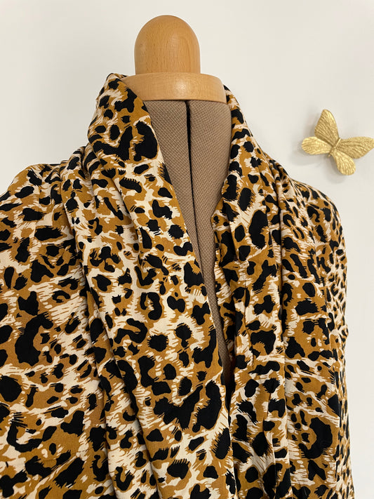 Coupon viscose Léopard 1m40