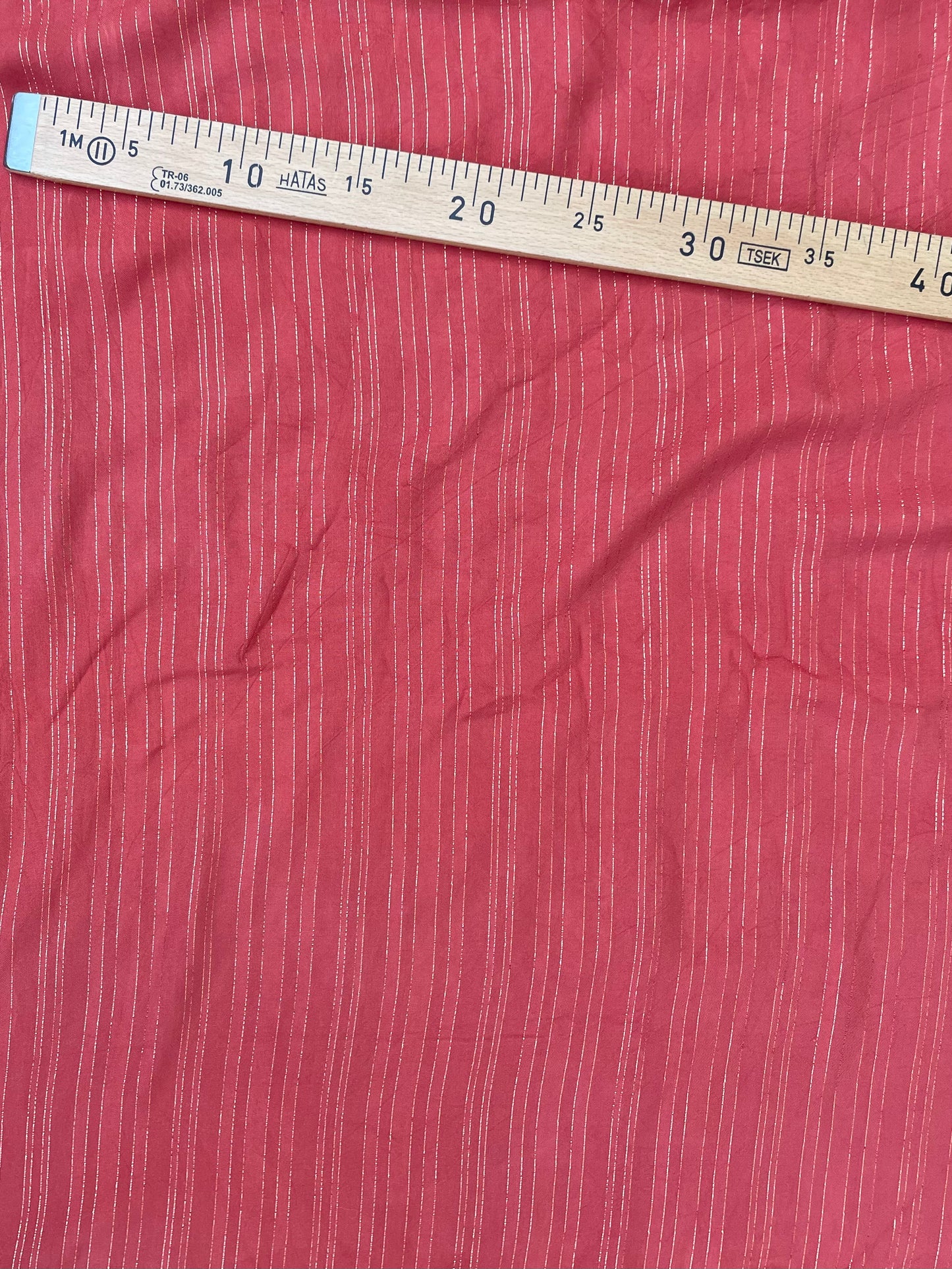 Coupon de viscose lurex rouille - 1,5 m