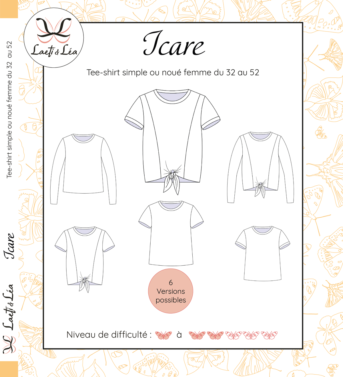 Tee-shirt Icare Femme 32-52 (Patron de couture)