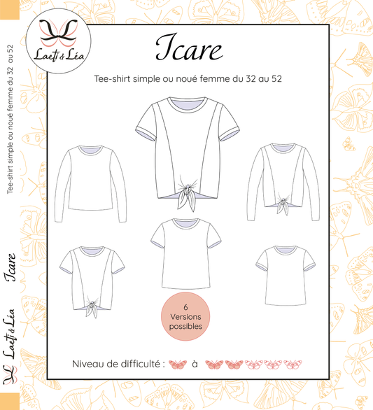 Tee-shirt Icare Femme 32-52 (Patron de couture)