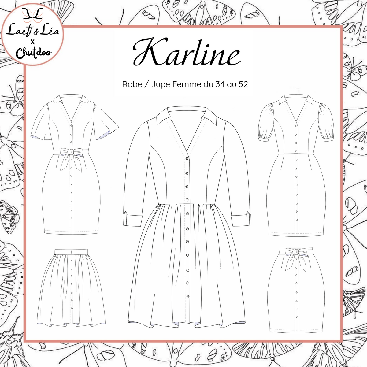 Jupes Karline Femme 34-52 (Patron de couture PDF)