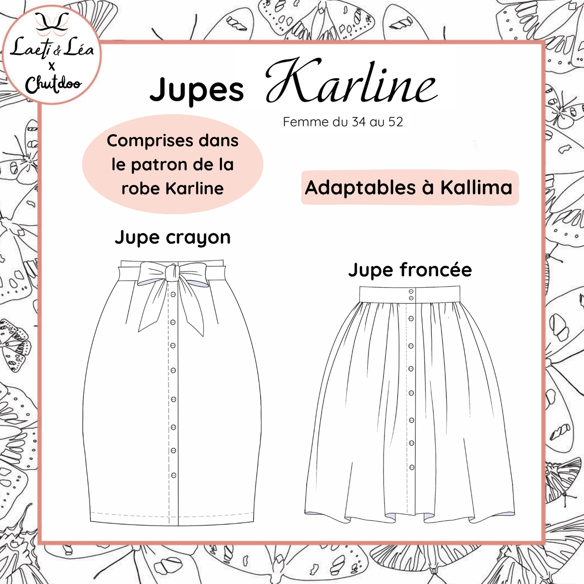 Jupes Karline Femme 34-52 (Patron de couture PDF)