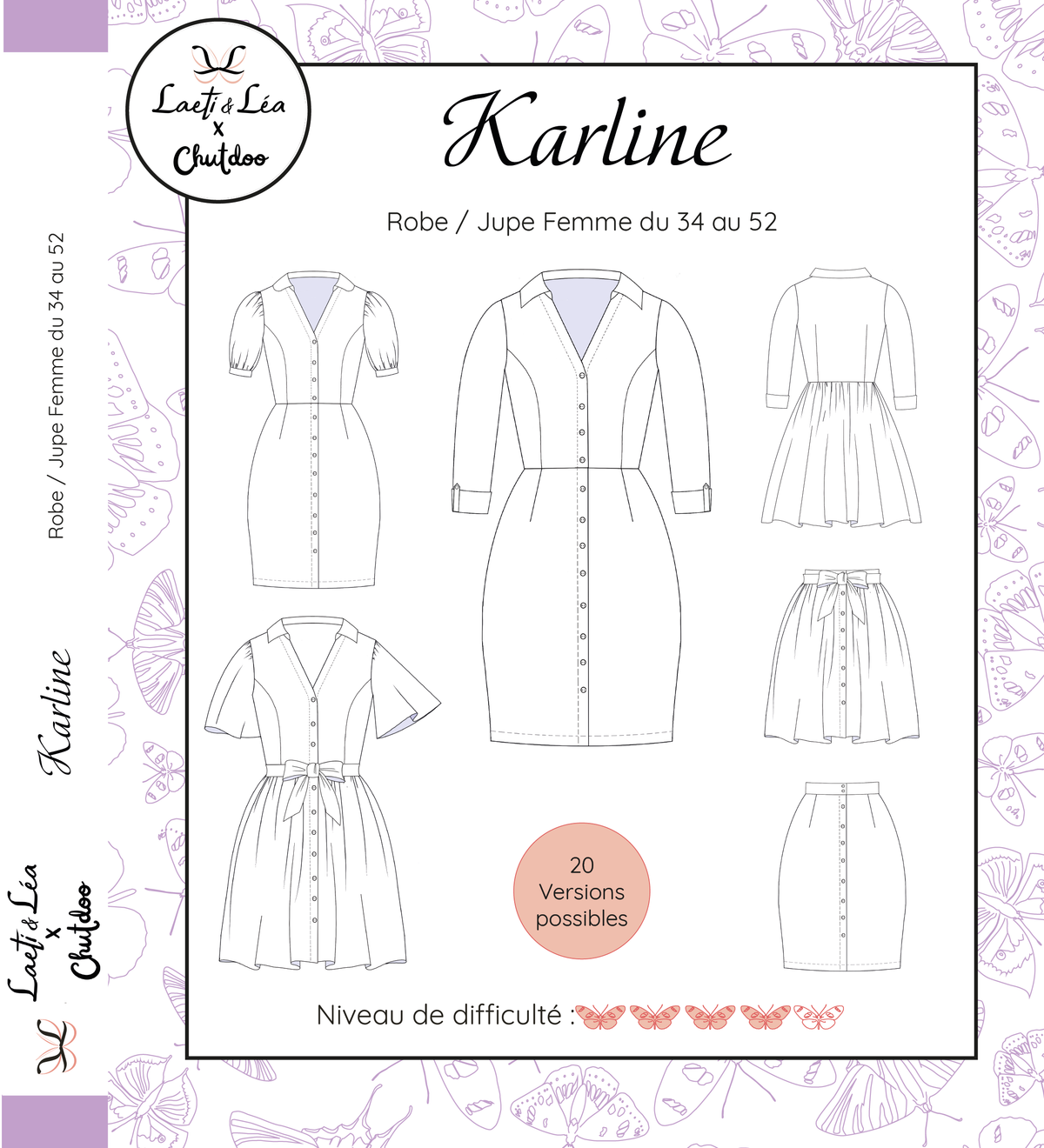 Robe / Jupe Karline Femme 34-52 (Patron de couture)
