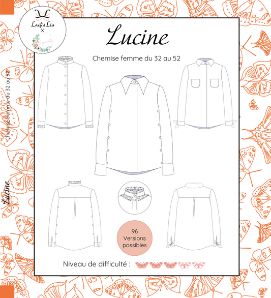 Chemise Lucine Femme 32-52 (Patron de couture)