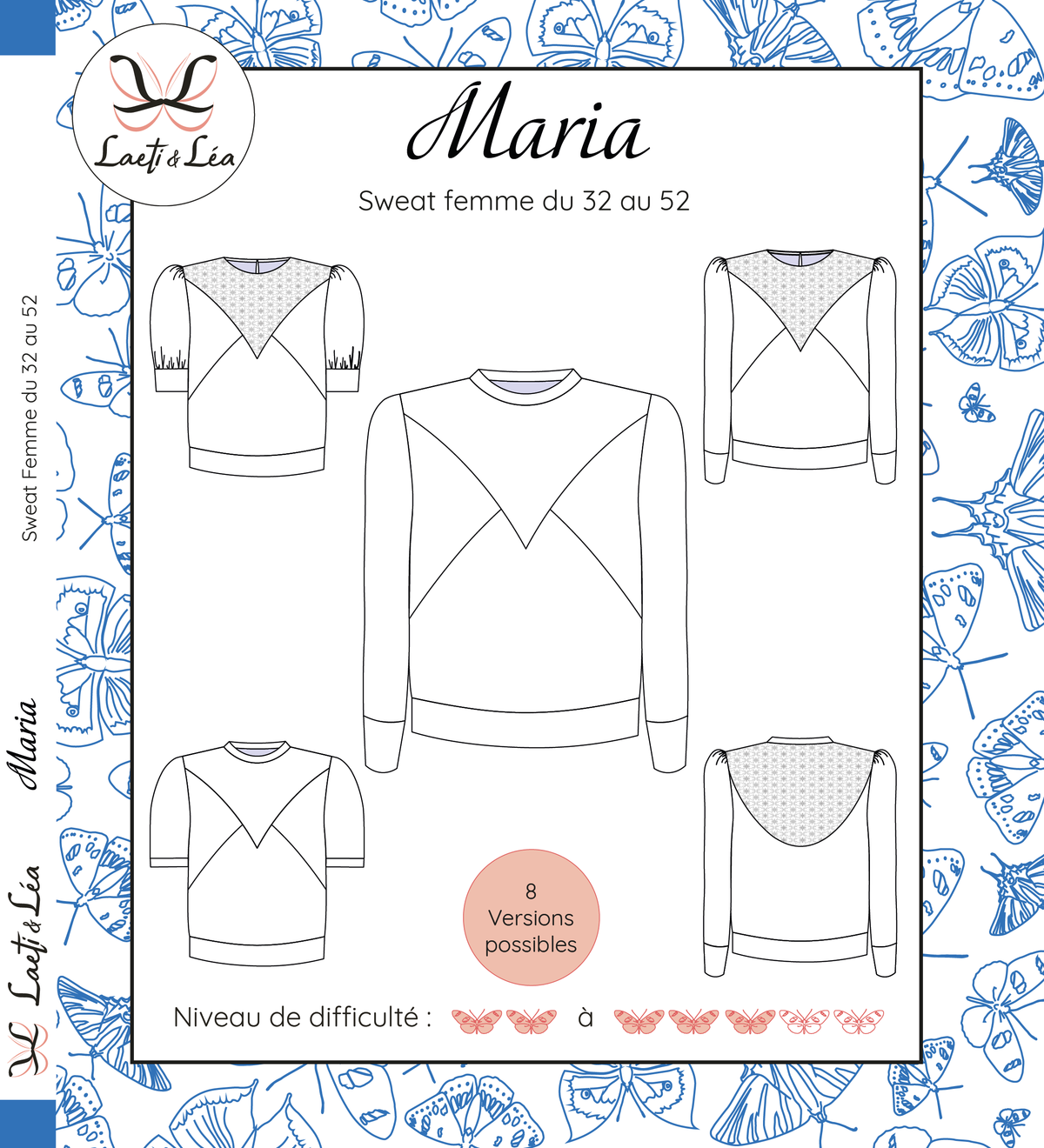 Sweat Maria Femme 32-52 (Patron de couture)