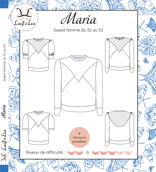 Sweat Maria Femme 32-52 (Patron de couture)