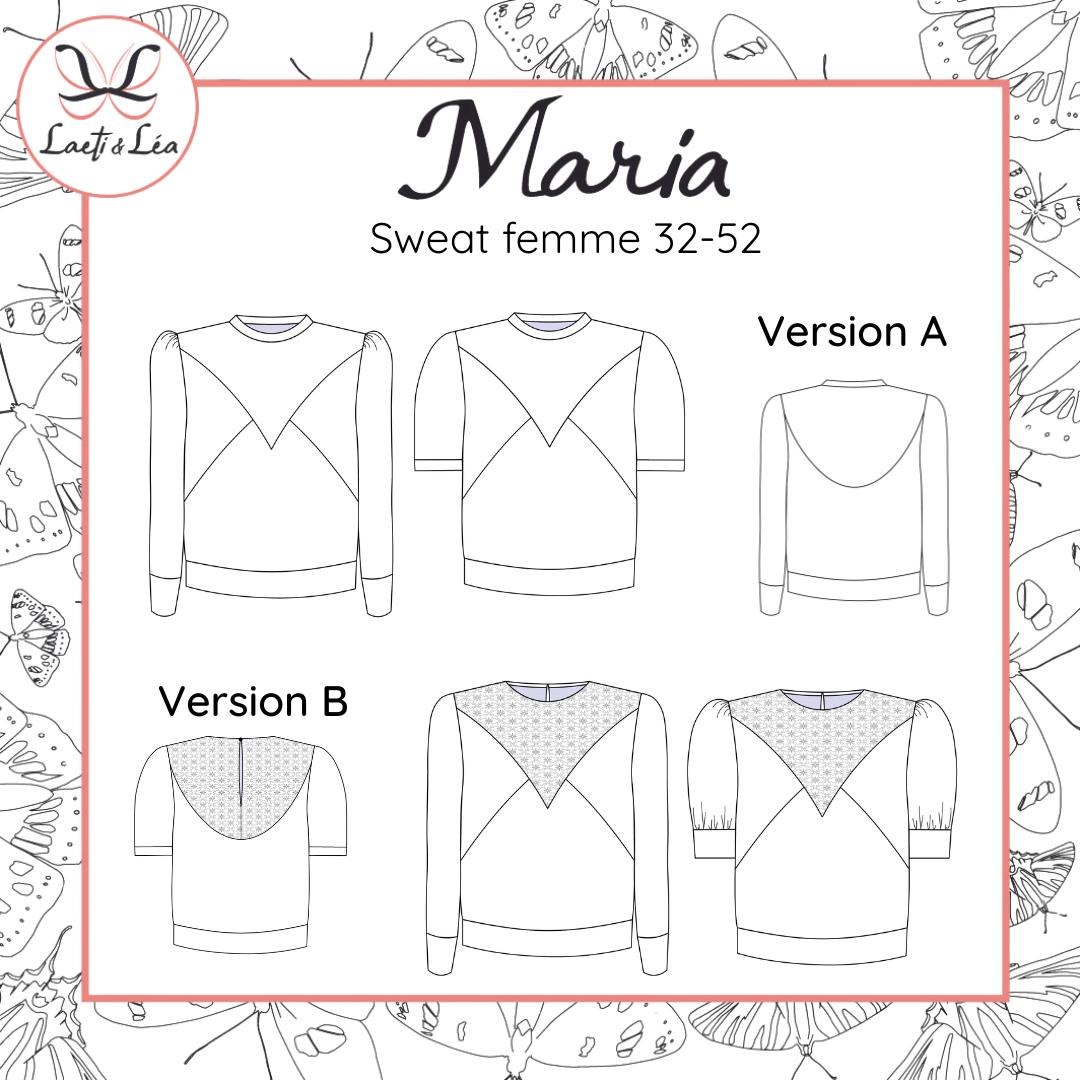 Sweat Maria Femme 32-52 (Patron de couture)