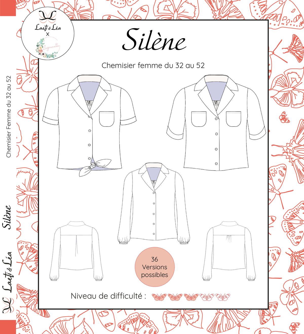 Chemisier Silène Femme 32-52 (Patron de couture)