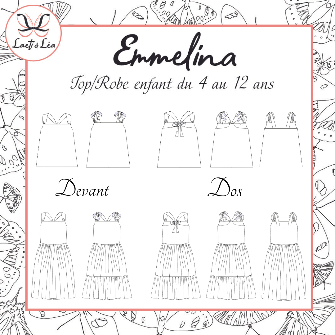 Robe/Top Emmelina Enfant 4-12 ans (Patron de couture)